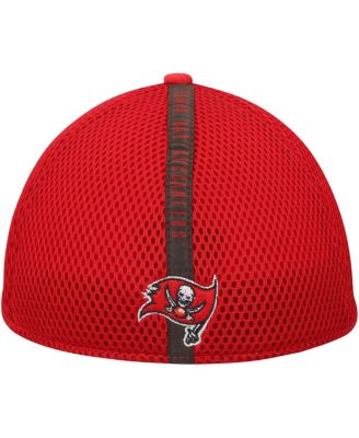 Men's Red Tampa Bay Buccaneers Stripe 39THIRTY Flex Hat