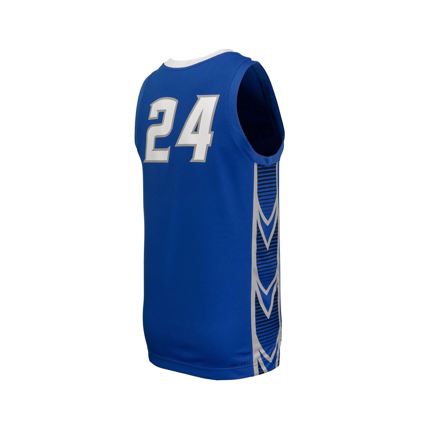 Мужской топ Nike Blue Creighton Bluejays Replica Basketball Jersey — фото 2