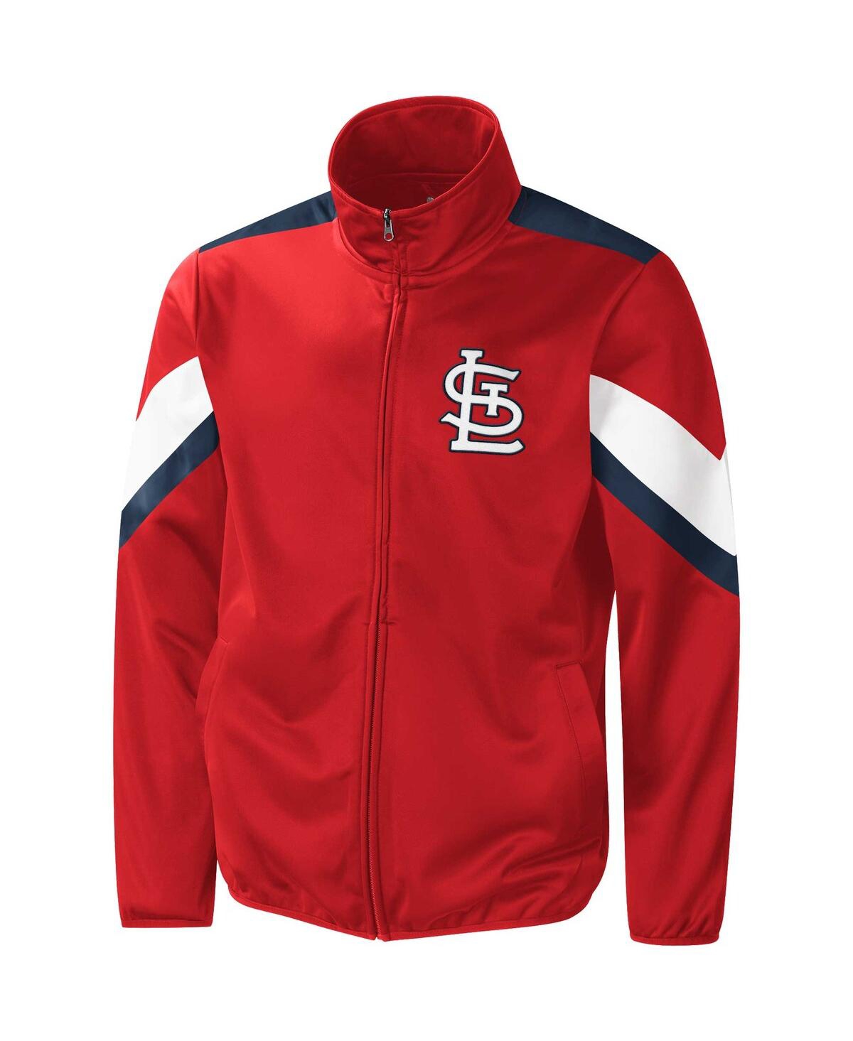 G-iii Sports By Carl Banks Men's Red St. Louis Cardinals Earned Run Full-zip Jacket In Red