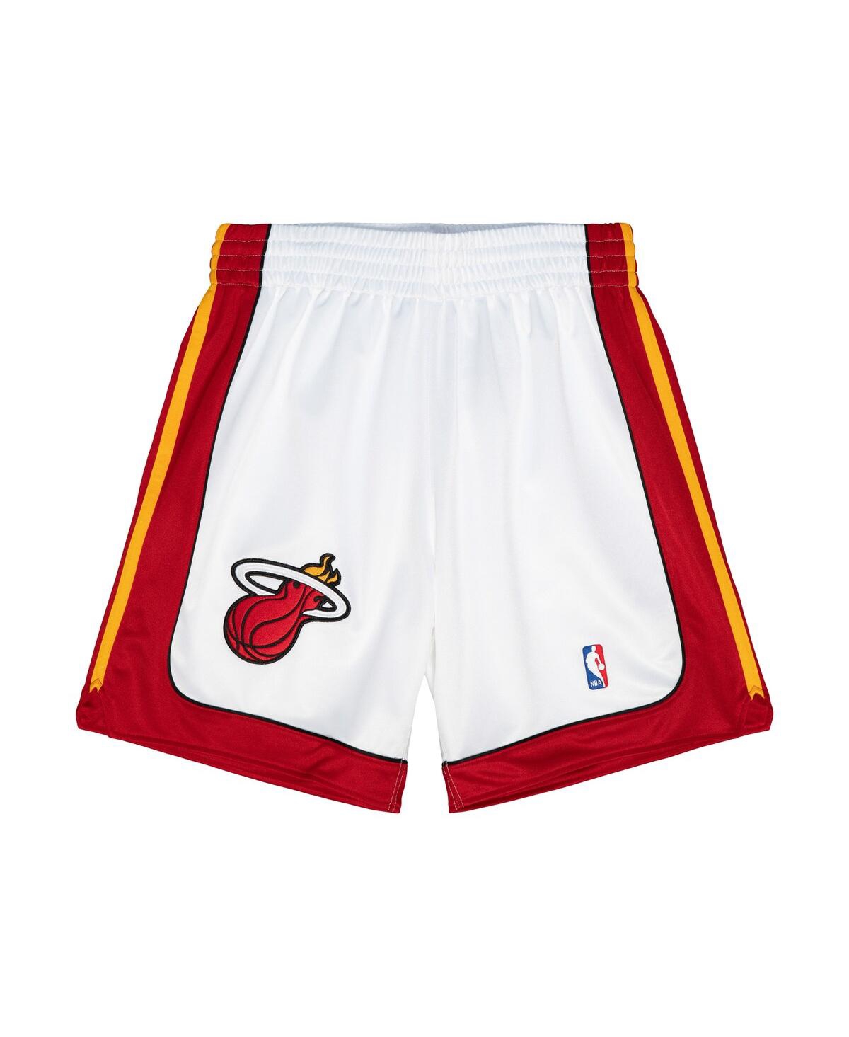 Mitchell & Ness Men's White Miami Heat 2005-06 Hardwood Classics Authentic Shorts In White