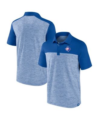 Fanatics - Men's Royal Texas Rangers True Classics Avid Fan Brushed Polo