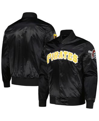 Pro Standard - Men's Black Pittsburgh Pirates Wordmark Satin Full-Snap Jacket