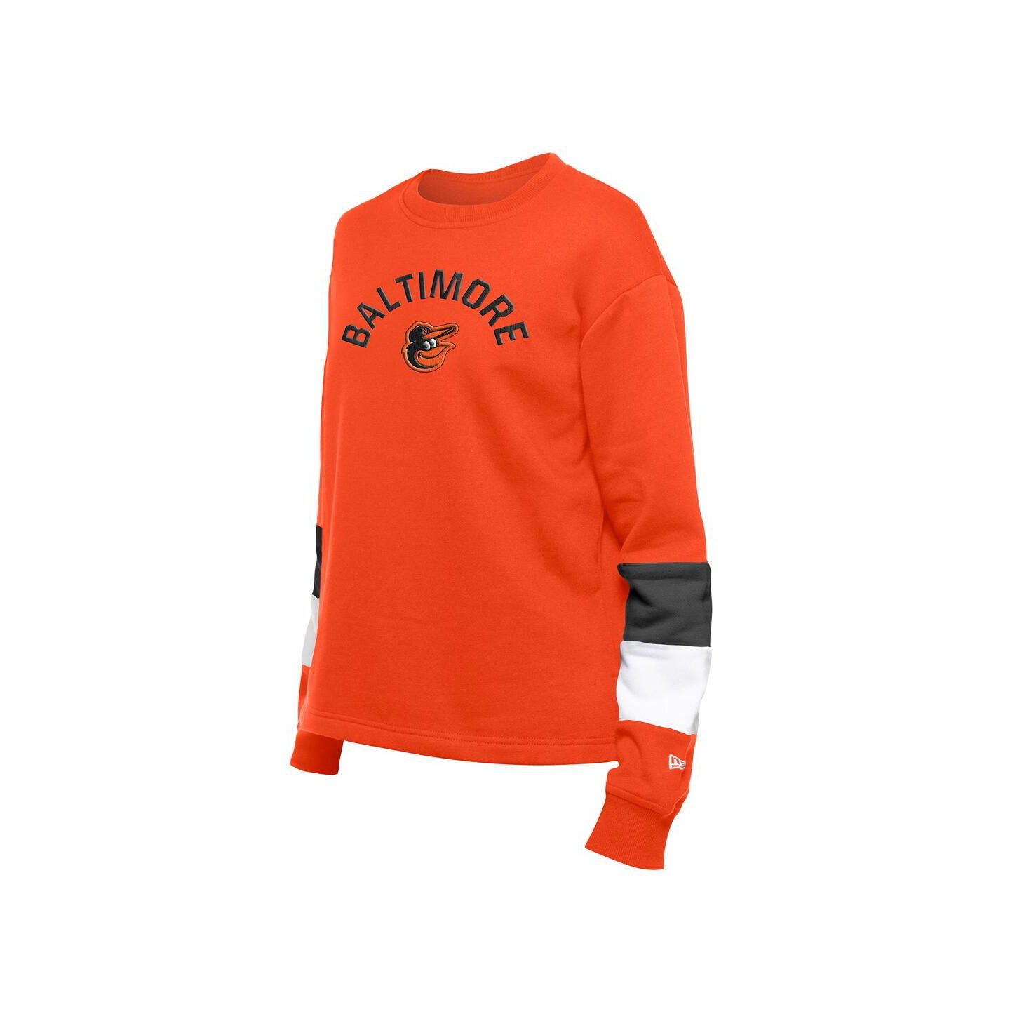 Женская толстовка New Era Orange Baltimore Orioles Gameday Crewneck — фото 3