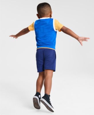 Toddler Boys 2T-4T Mesh Tank Top, T-Shirt & Shorts, 3 Piece Set, Exclusively at Macy's