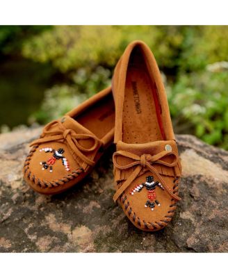 Minnetonka Mocassini Thunderbird Animikii | Donna Pelle E Perline | Design Nativo Americano