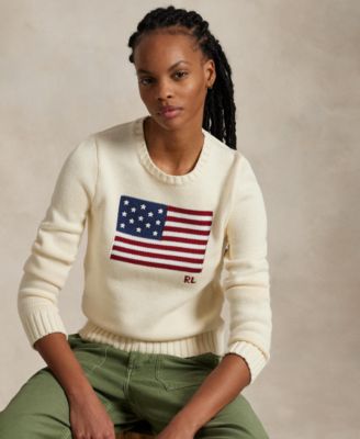 Women's Flag Cotton Crew Neck Sweater