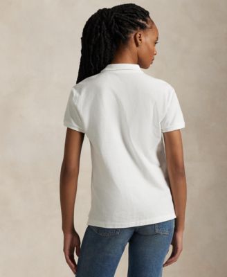 売れ筋商品|||ラルフローレン カットソー トップス レディース Women's Classic-Fit Mesh Polo Shirt Sunkissed Pink Classic Fit Mesh Polo Shirt | Ralph Lauren