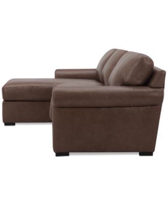 Radley Roll Arm 104" 3-Pc. Leather Sectional