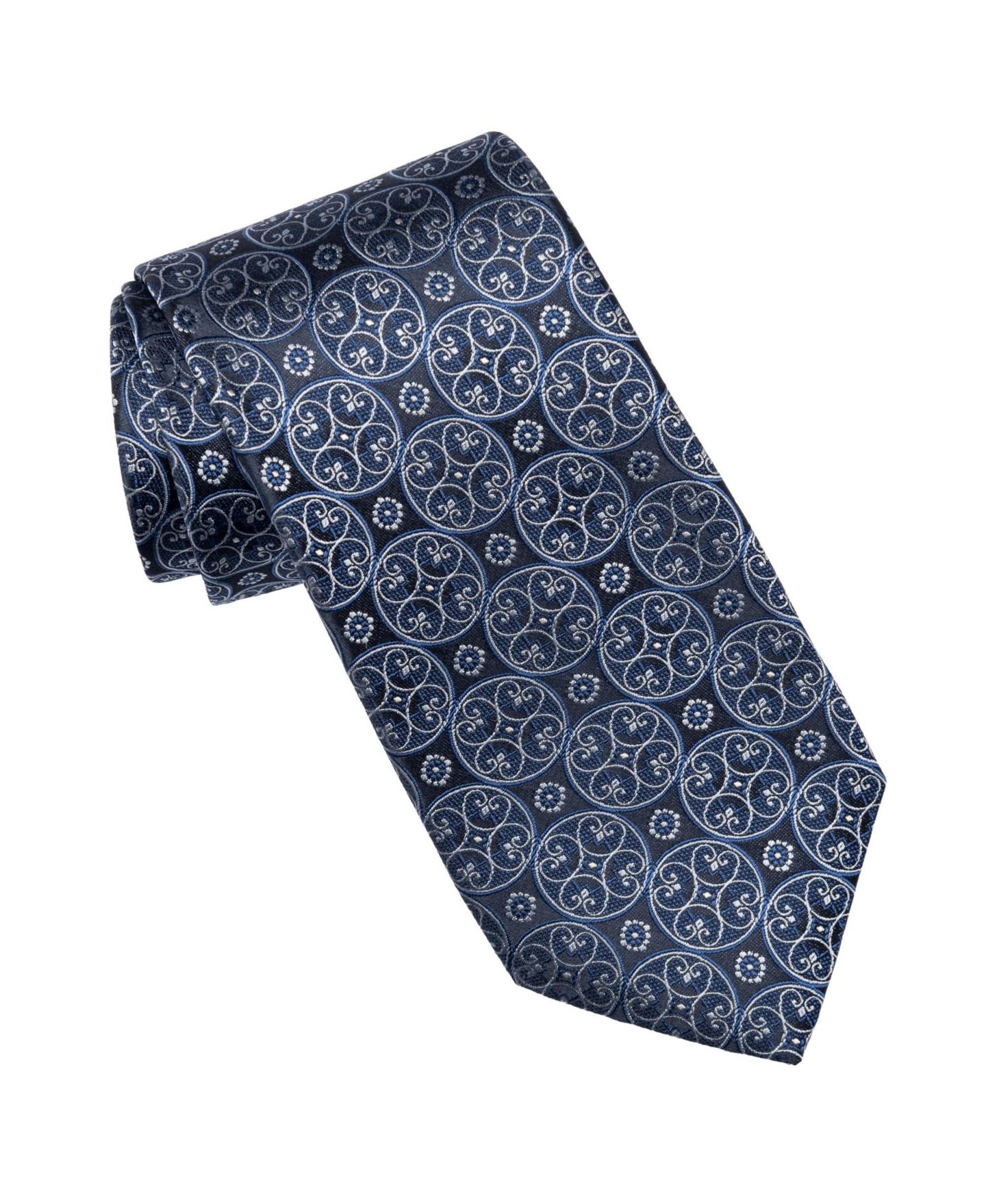 Мужские галстуки Elizabetta Palladio - Silk Jacquard Tie, цвет: Синий — фото 2