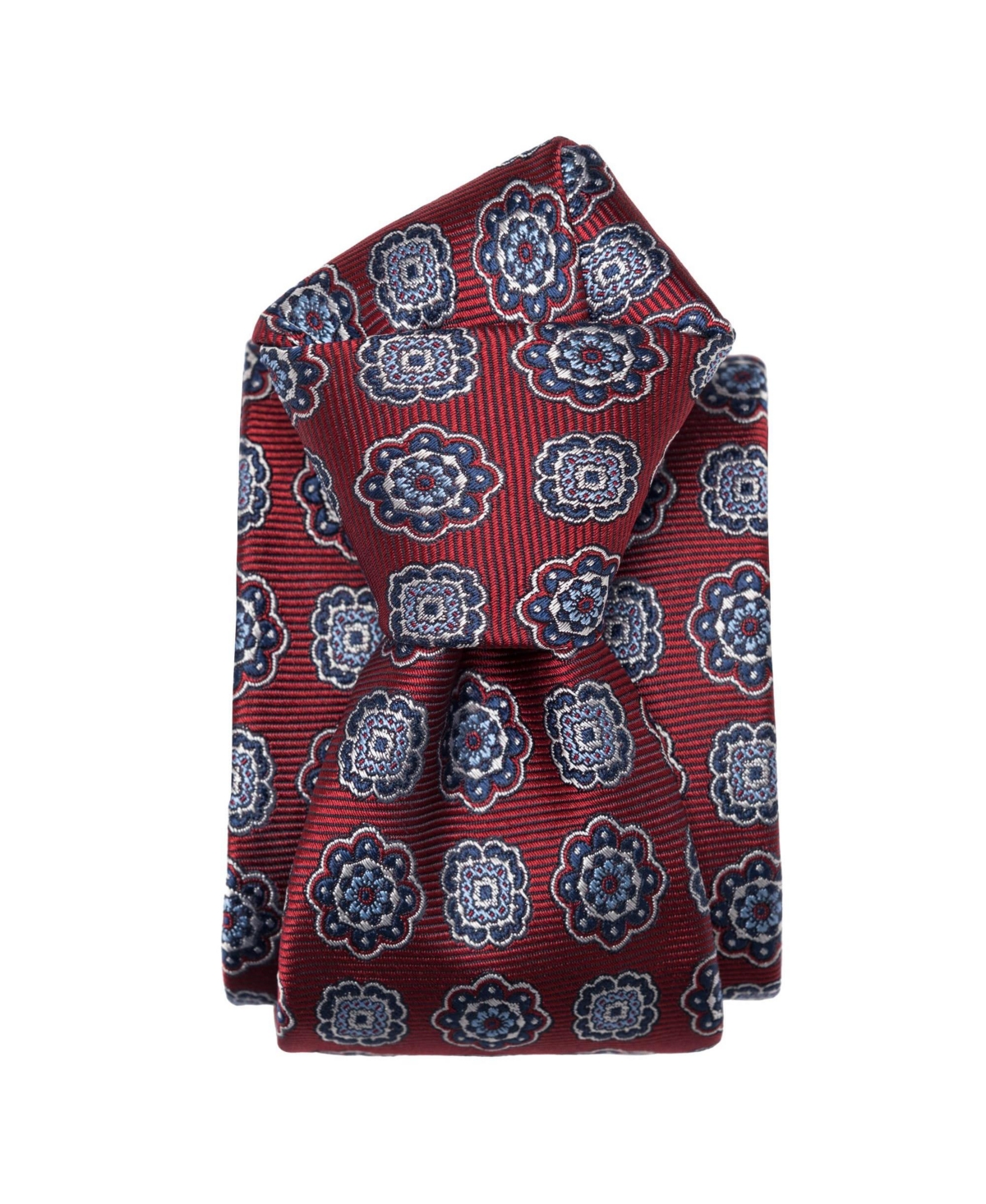 Big & Tall Tiberio - Silk Jacquard Tie for Men - Red