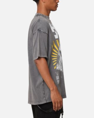 Men's Legion Mock Neck T-Shirt, 2XL, Charcoal