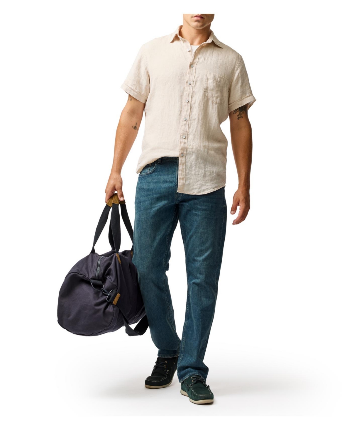 Rodd & Gunn Palm Beach Short Sleeve Slim Fit Shirt In Nude