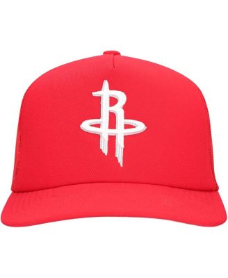Men's Red Houston Rockets Core Evergreen OTC Trucker Adjustable Hat