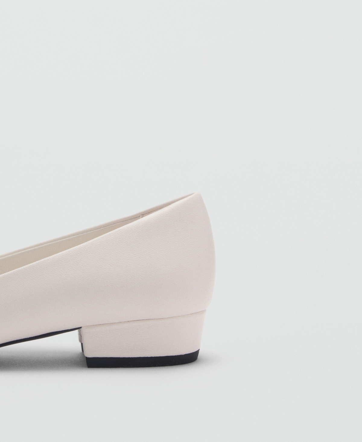 Mango Open-toe Leather Shoes White In White
