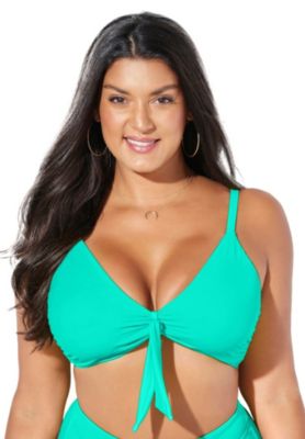 Women's Mentor Tie Front Bikini Top