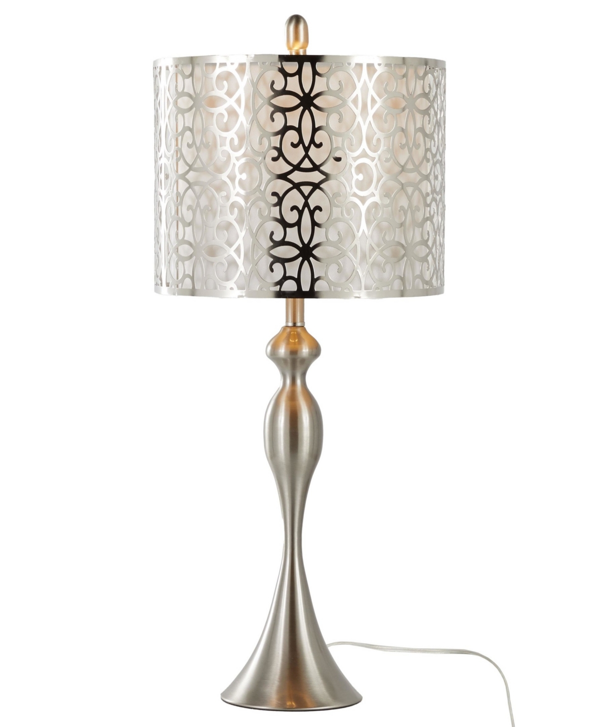 Lumisource Ashland 27" Metal Table Lamp, Set Of 2 In Silver