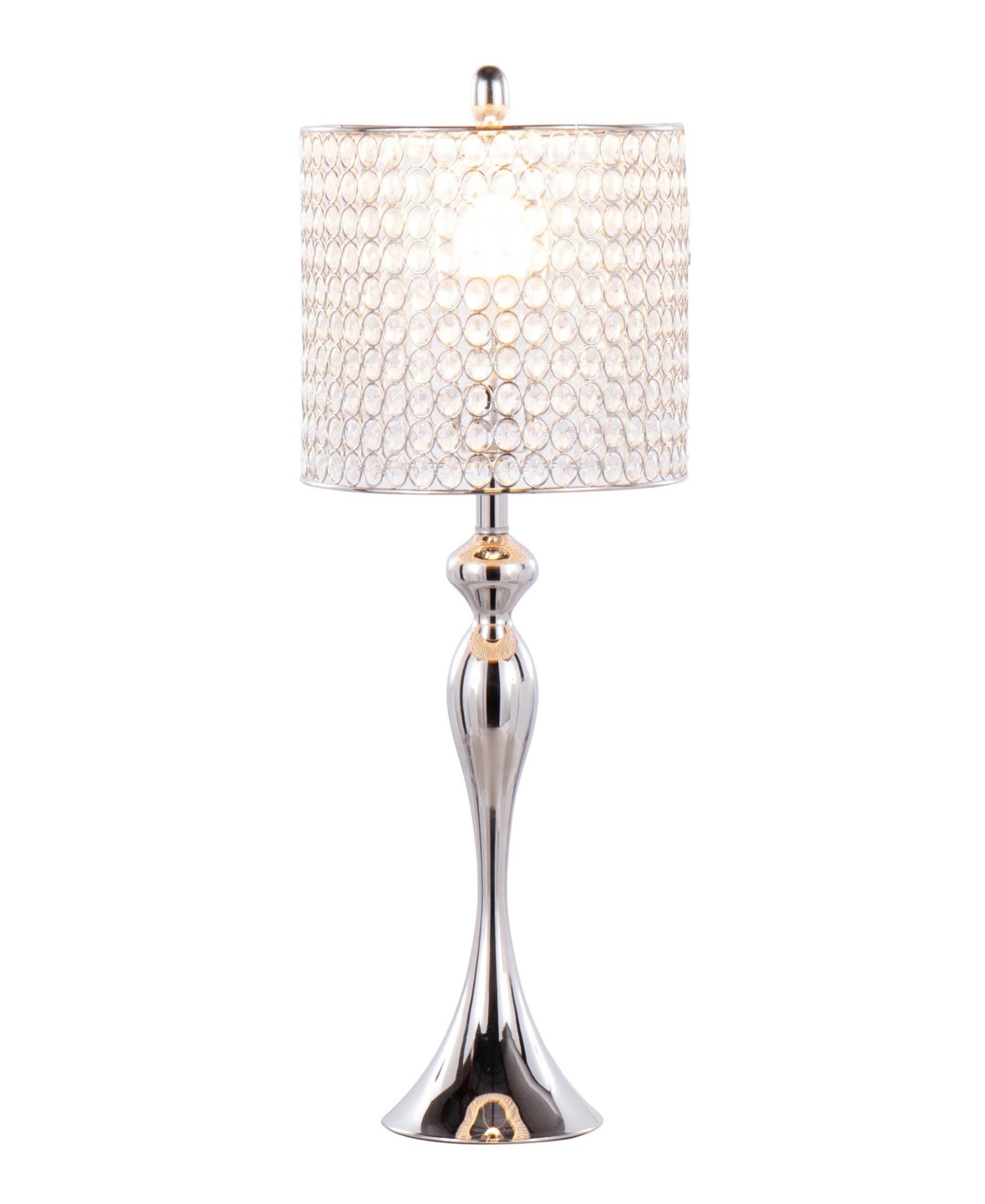Lumisource Ashland 27" Metal Table Lamp, Set Of 2 In Silver,white