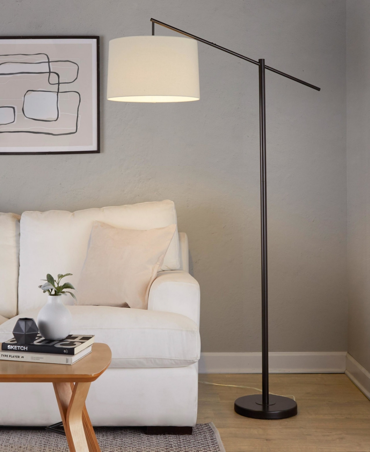 LumiSource Casper 69" Metal Floor Lamp