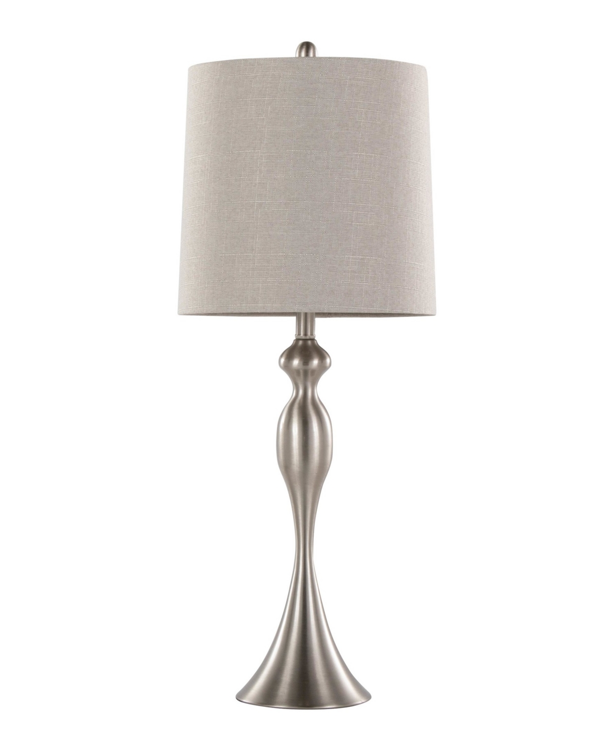 Lumisource Ashland 27" Metal Table Lamp, Set Of 2 In Silver