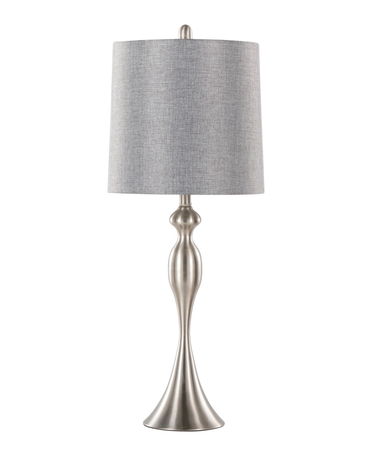 Lumisource Ashland 27" Metal Table Lamp, Set Of 2 In Silver