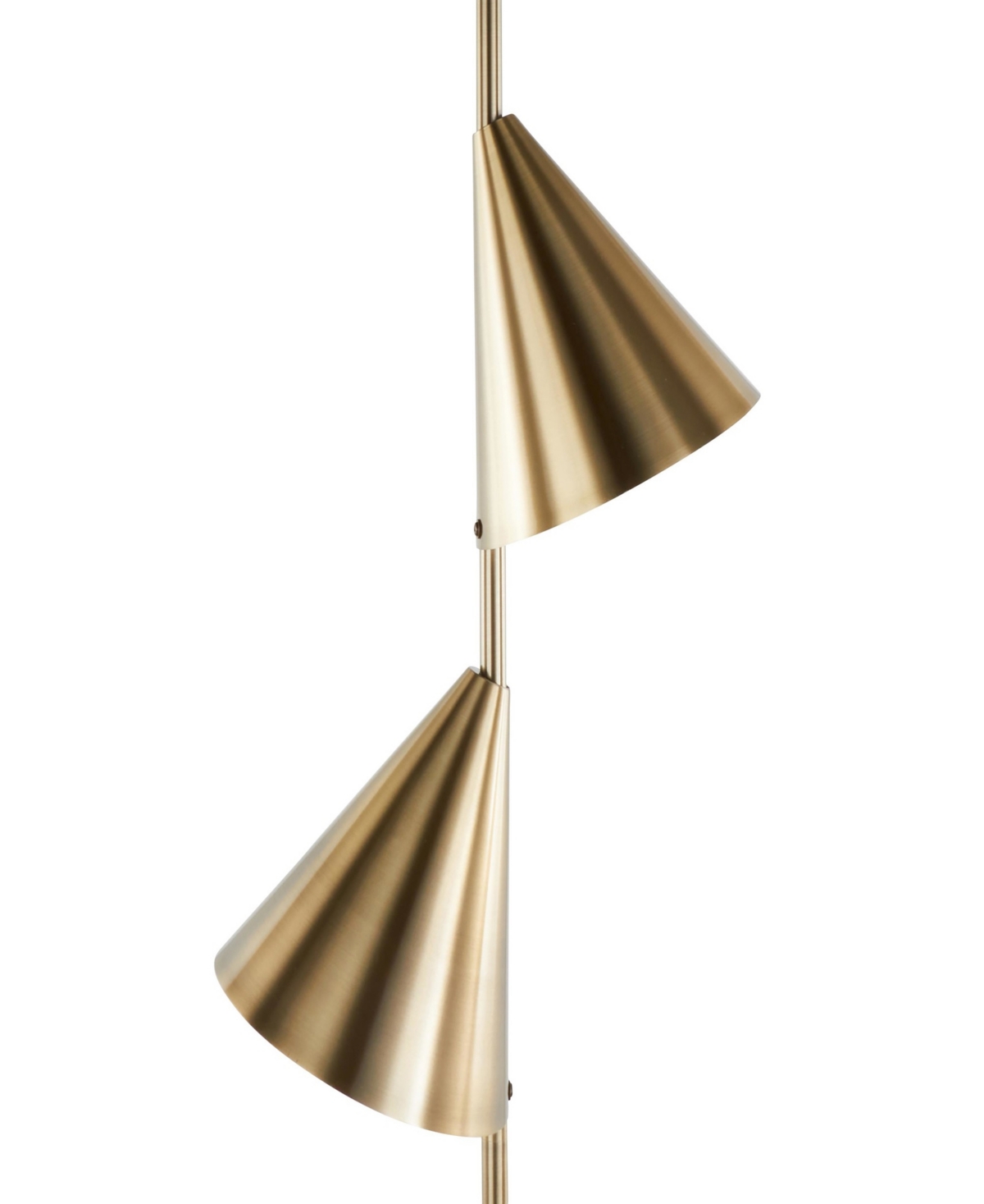 Lumisource Cone 65" Metal Floor Lamp In Gold,white