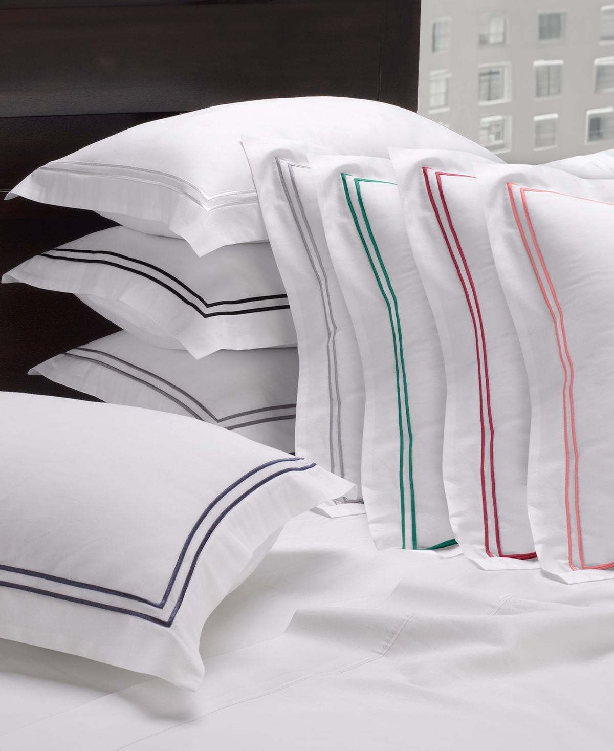 Ella Jayne 100% Cotton Percale Satin Stitched 3-pc. Duvet Cover Set, Full/queen In Garnet Red