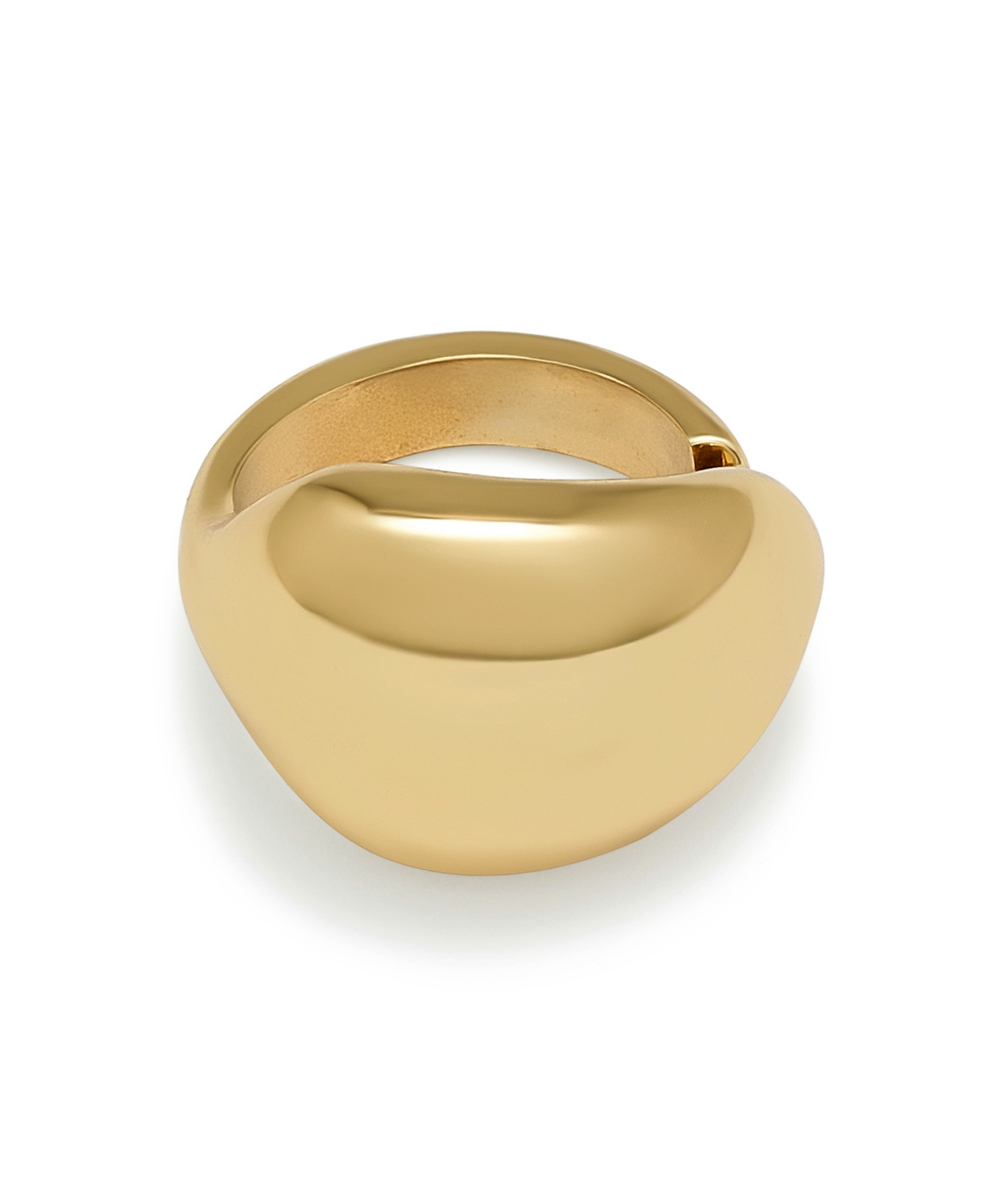 Leaf Dome Cocktail Ring - Gold