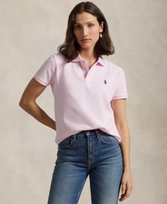 Women's Classic-Fit Mesh Polo Shirt