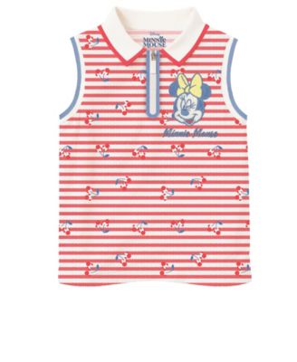 Disney Toddler and Little Girls 2-Piece Minnie Pique Cvc Top and Skirt Set