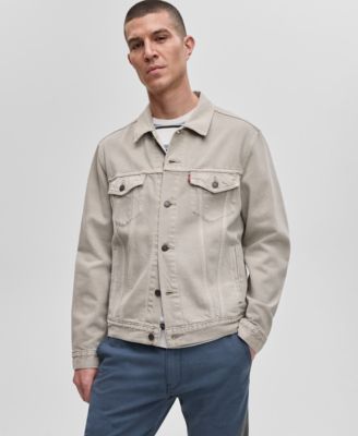 Men's Regular-Fit Stretch Denim Trucker Jacket