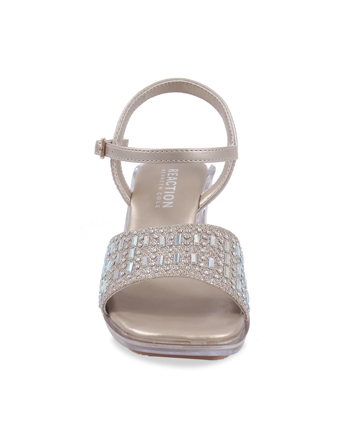 Shop Kenneth Cole Reaction Little And Big Girls Cinderella Shine Almond Toe Heels In Gold