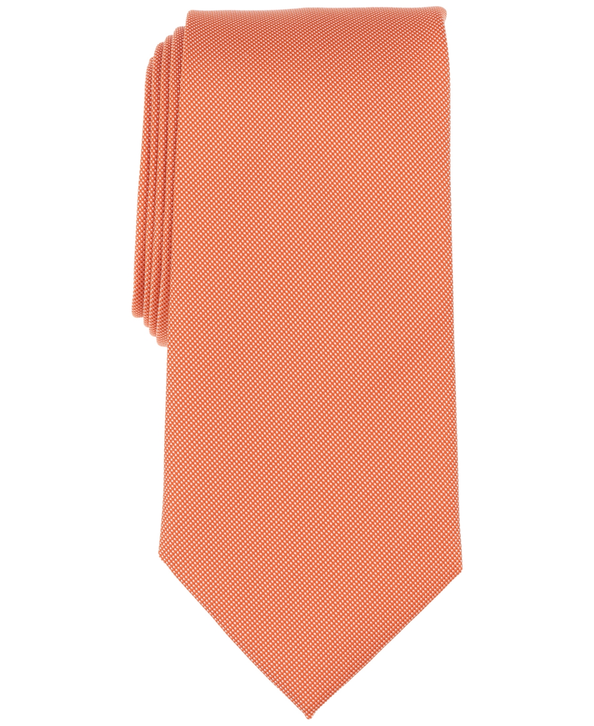 Men's Hussey Solid Tie, Exclusively at Macy's - Orange