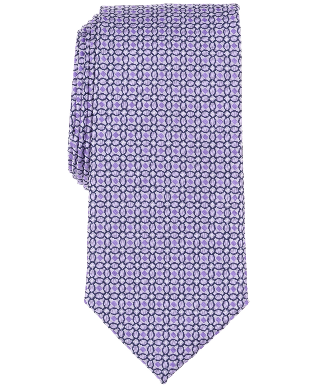 Club Room Men's Auriga Medallion Tie, Exclusively At Macy's In Purple