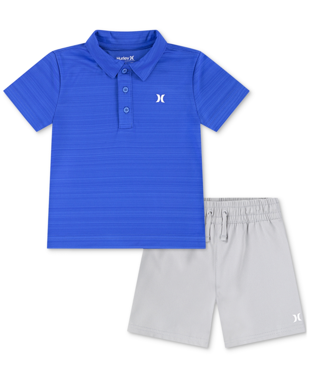 Hurley Babies' Toddler Boys Belmont Polo Shirt & Short Sets