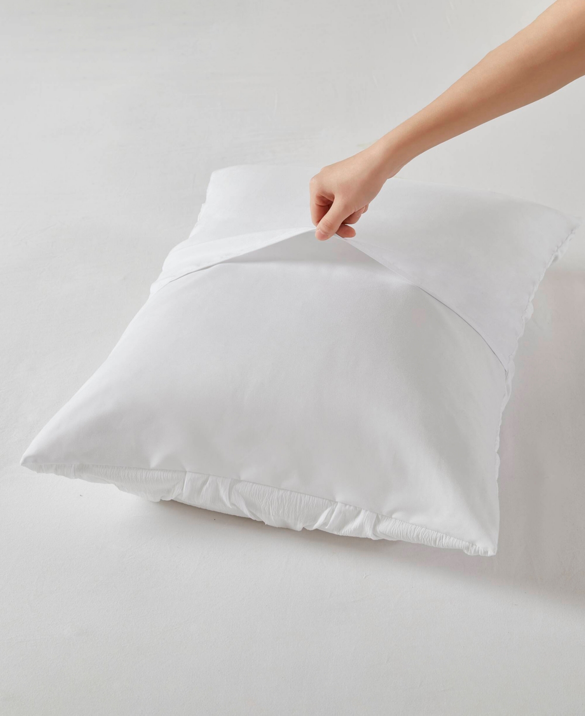 510 Design Bailey Diamond Pucker Woven 4-pc. Comforter Set, King/california King In White
