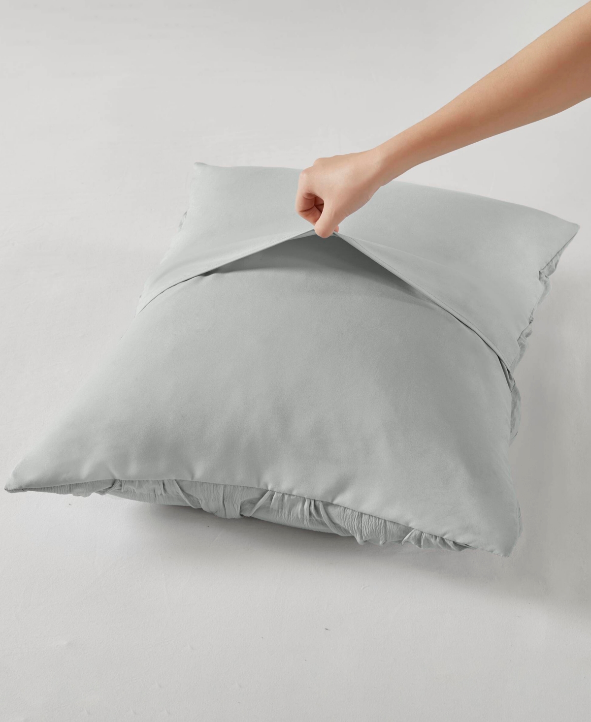 510 Design Bailey Diamond Pucker Woven 3-pc. Comforter Set, Twin/twin Xl In Gray