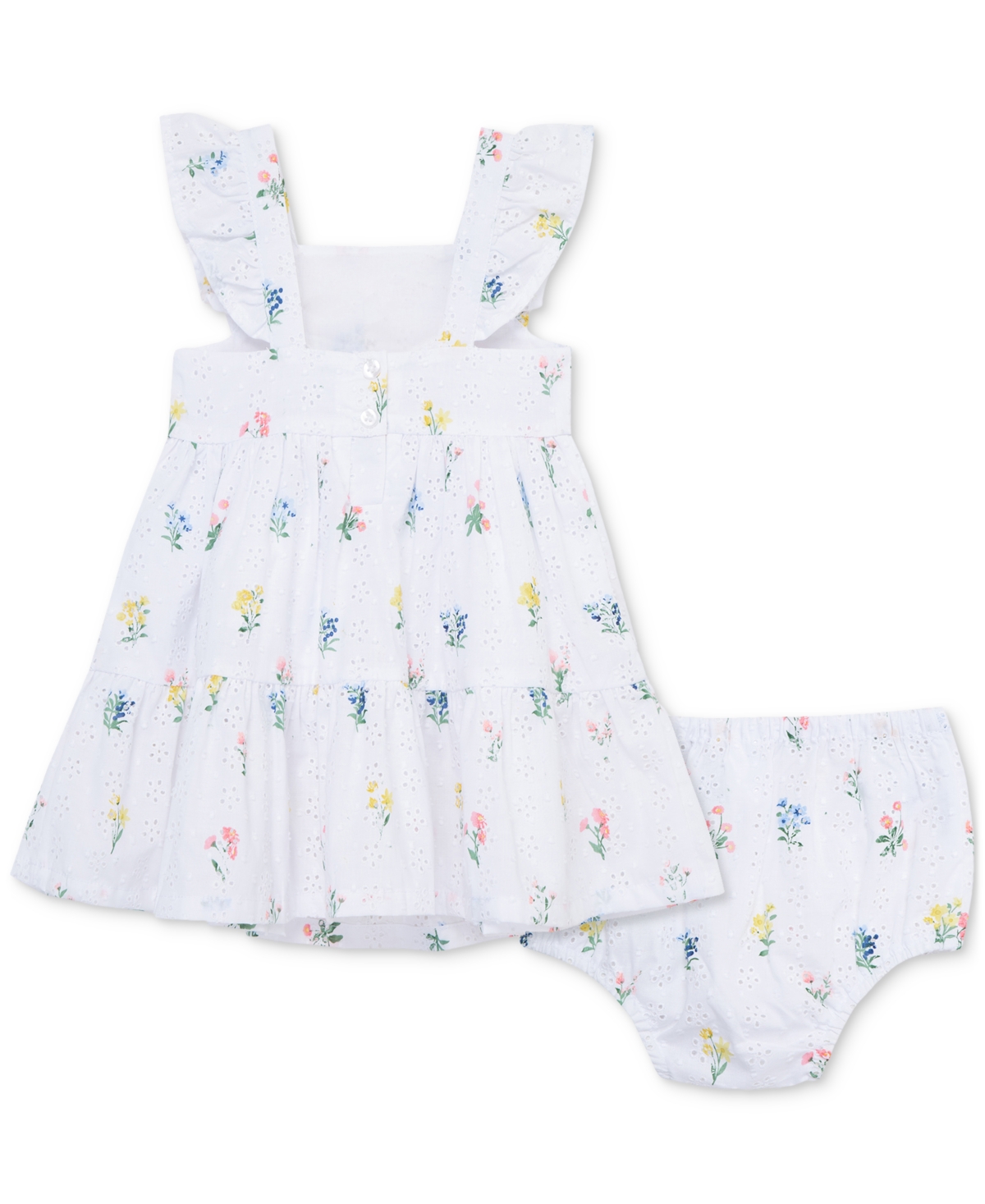 Little Me Garden Cotton Sundress & Bloomers
