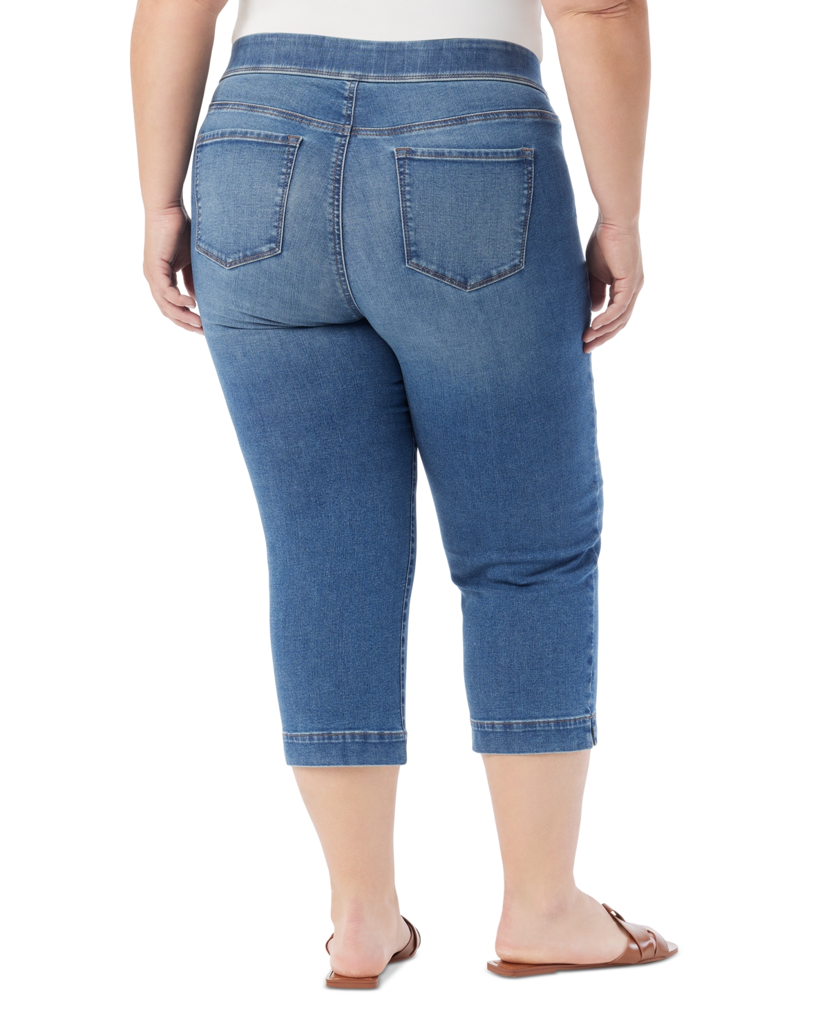 Gloria Vanderbilt Plus Size Shape Effect Capri Jeans In Essen