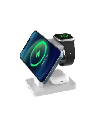 3-In-1 Wireless Charging Station for Phone, Apple Watch, and Apple Airpods with 4ft Cable