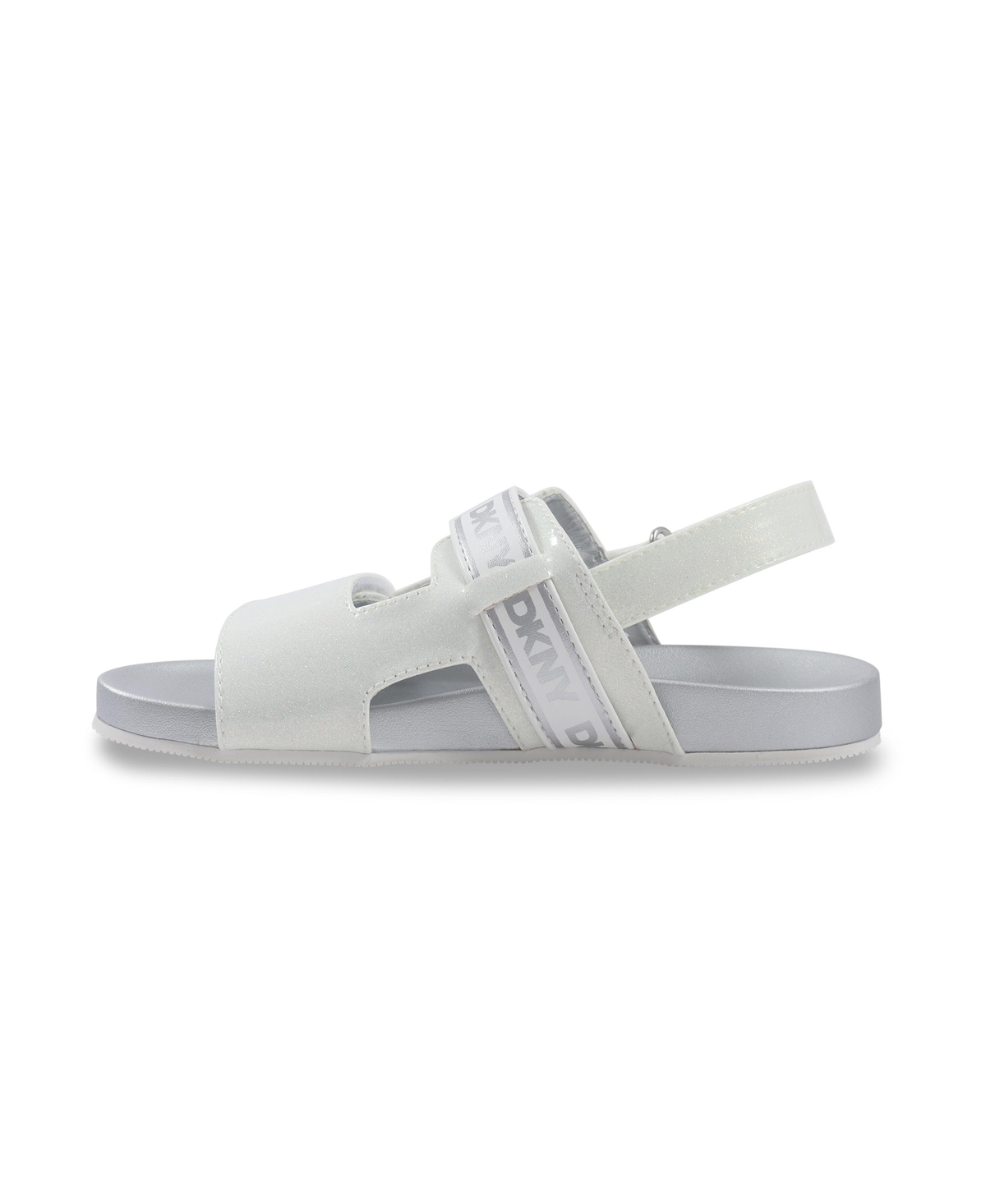 Dkny Little And Big Girls Tamara Dasha Everyday Sandal In White