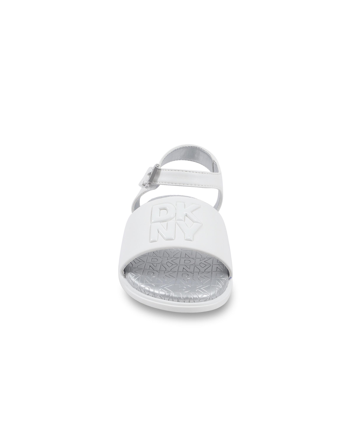Dkny Little And Big Girls Val Alexandria Sandal In White