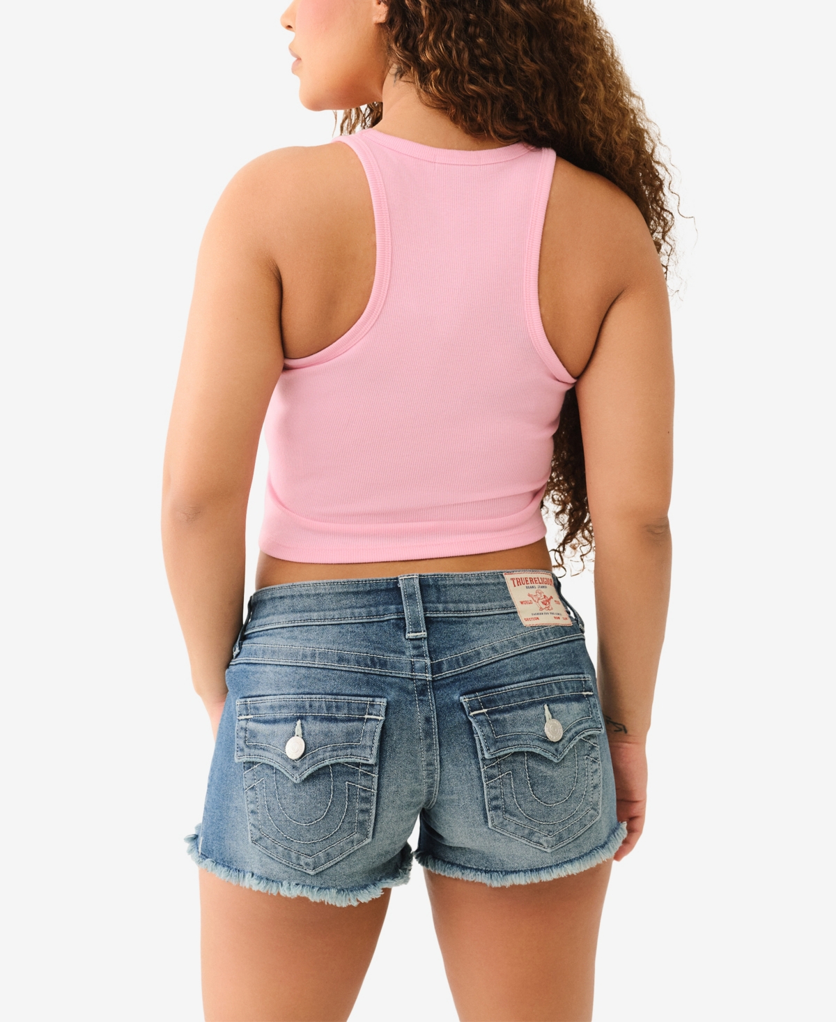 TRUE RELIGION WOMEN'S BUDDHA GODDESS CREW NECK TOP 