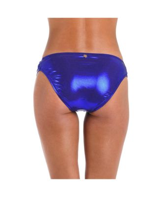Women's Bottoms Swim Sea Sparkle Shirred Side Hipster