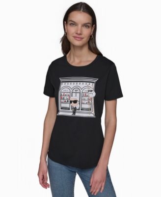 KARL LAGERFELD PARIS - Women's Karl Shop Graphic T-Shirt