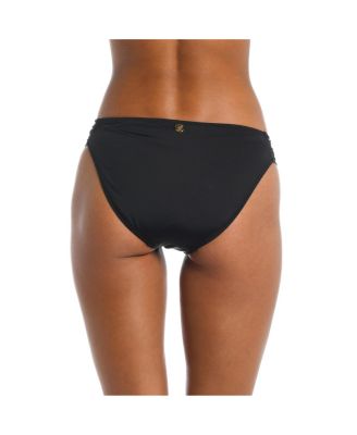 Women's Bottoms Swim Sunshine Solids Shirred Side Hipster