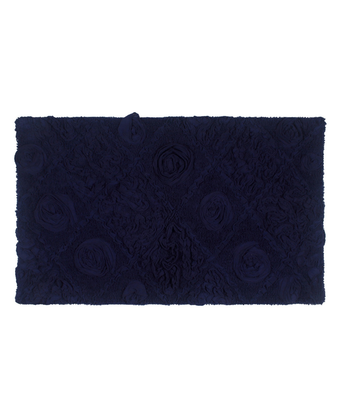 Home Weavers Modesto Bath Rug, 24" X 40" In Navy Blue