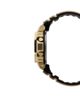 Men's Gold-Tone Silicone Watch, 43.2mm