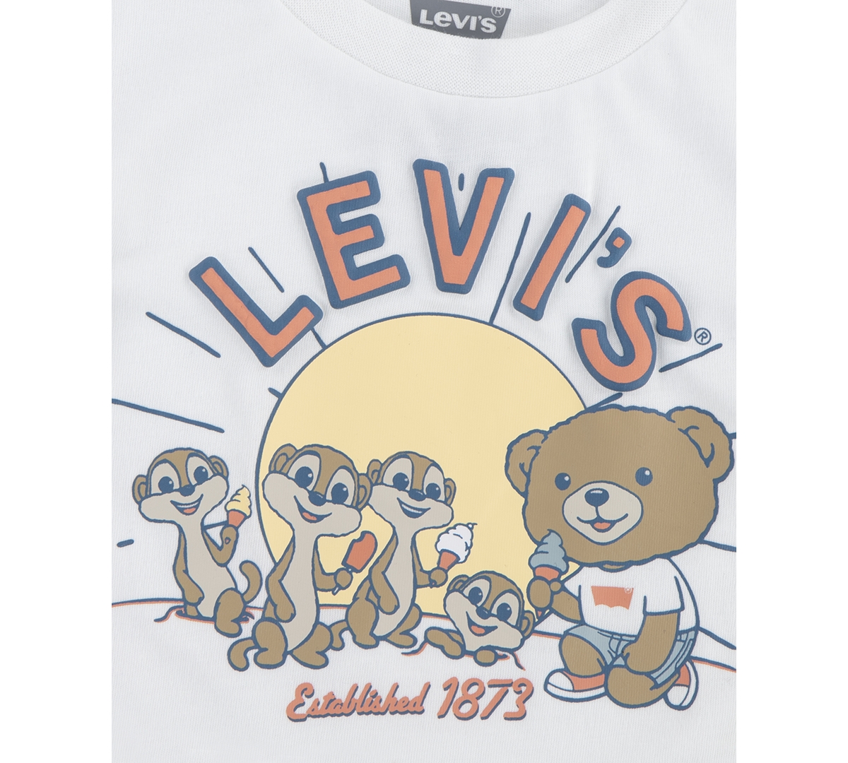 Levi's Baby Graphic T-Shirt & Denim Shorts, 2 Piece Set