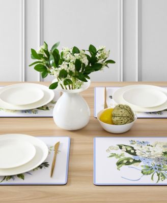 Lily of the Valley Cork Placemats Set of 4, 16" x 12"