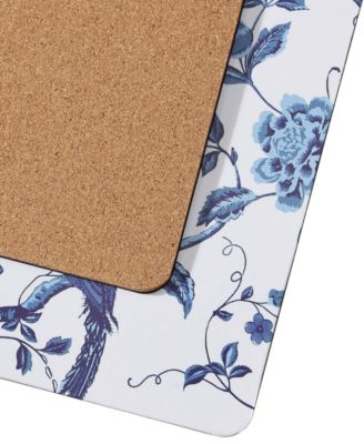 Summer Palace Cork Placemats Set of 4, 16" x 12"